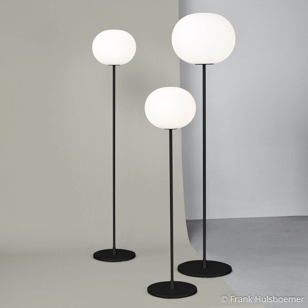 Lampada da terra FLOS, Glo-Ball F1, dimmerabile, Bianco, Soggiorno, Vetro, Design