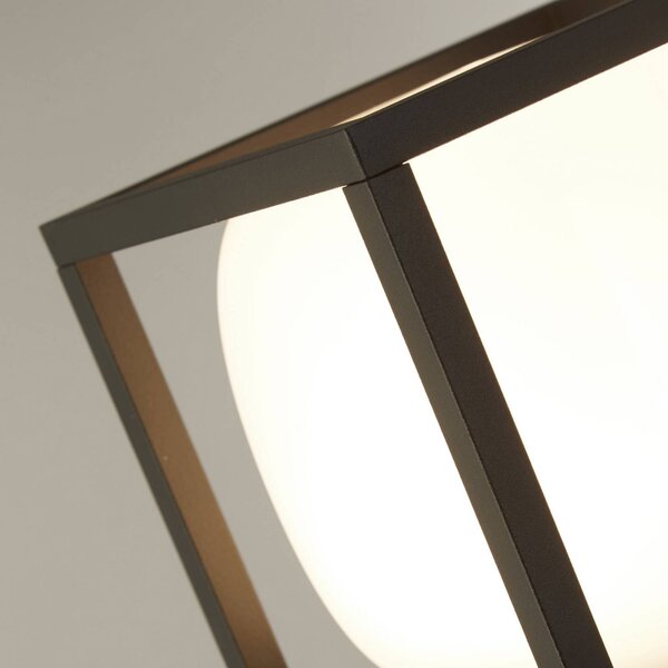 Searchlight Lampioncino da giardino Athens, Nero, Alluminio, Moderno, Lampada LED da esterni