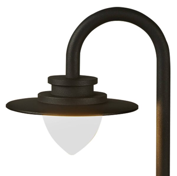 Searchlight Lampioncino da giardino Texas, Nero, Alluminio, Lampada LED da esterni
