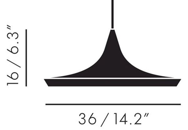 Lampada a sospensione Tom Dixon, Bianco, Soggiorno, Ottone