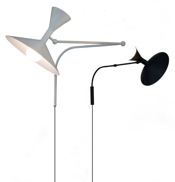 Applique da parete Nemo Lighting, Lampe de Marseille, Nero, Soggiorno, Metallo