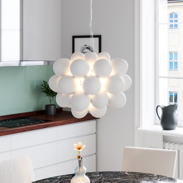 Lampada a sospensione By Rydéns, Gross, dimmerabile, Bianco, Soggiorno, Vetro, Moderno