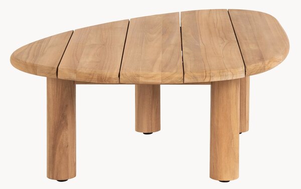 Tavolino da caffè da giardino in legno di teak a forma organica Titus