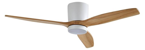 Lucande ventilatore da soffitto LED Faipari, bianco, DC, silenzioso, 132 cm Faipari, Bianco / Opale, Soggiorno / Sala da pranzo, Metallo, Moderno