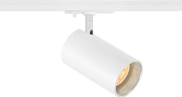 SLV Asto Tube faretto GU10 binario monofase bianco Tube, dimmerabile, Bianco / Opale, Corridoio, Alluminio, Moderno, Lampada a binario