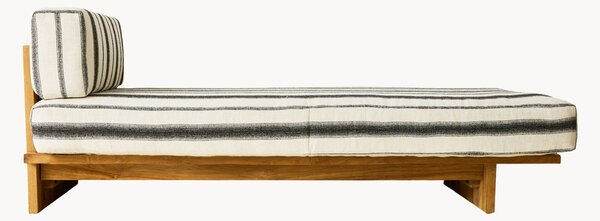 Lettino da giardino in legno di teak Chalkstripe