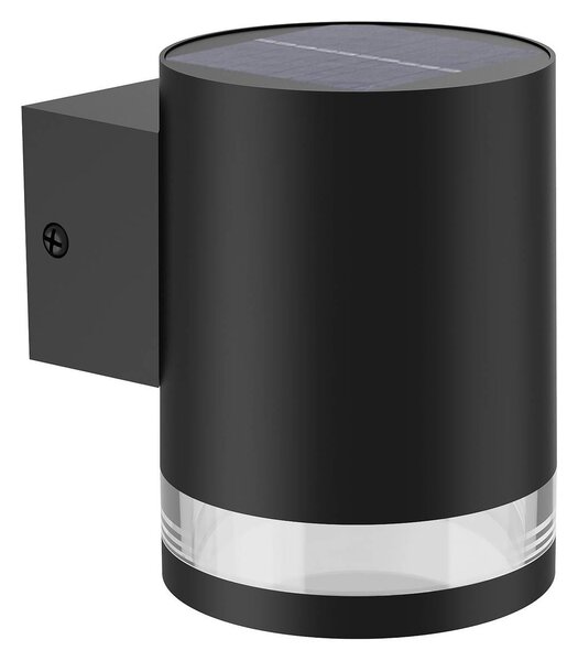 Philips applique da esterni LED Fyce, Nero, Plastica, Moderno, Lampada solare da esterni