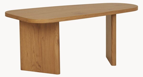 Tavolino da salotto dalla forma organica effetto legno Melo