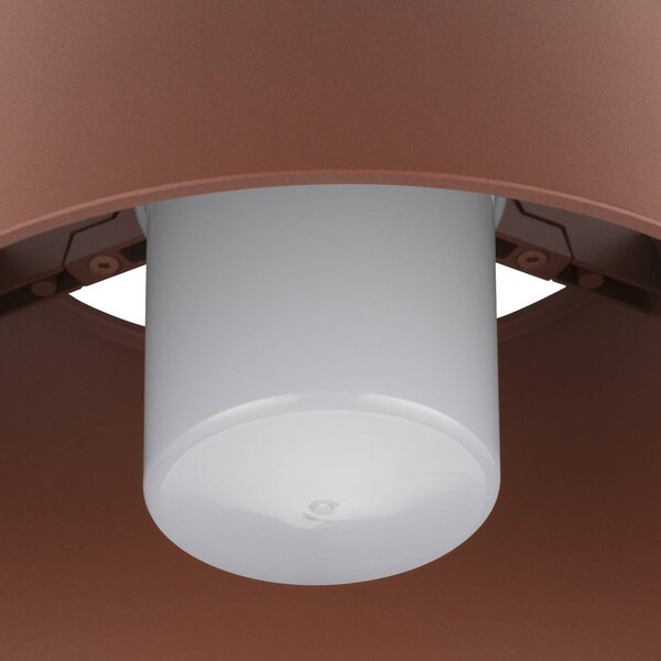 SLV Plafoniera Photoni, color ruggine, alluminio, Ø 25 cm dimmerabile, Marrone / Ruggine, Alluminio, Plafoniera