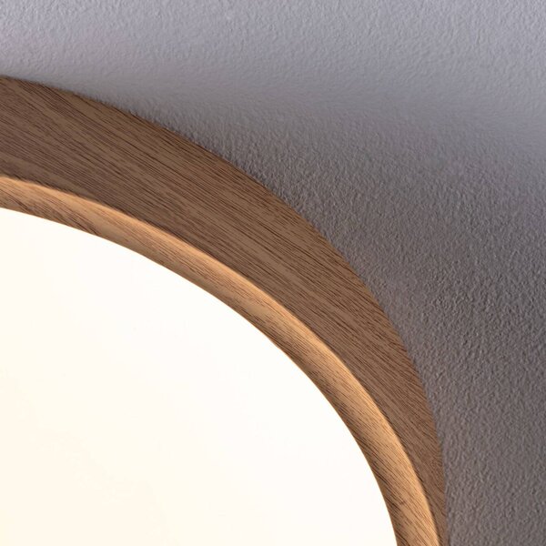 Paulmann Plafoniera Tega, Legno chiaro, Bagno, Plastica, Moderno, Plafoniera