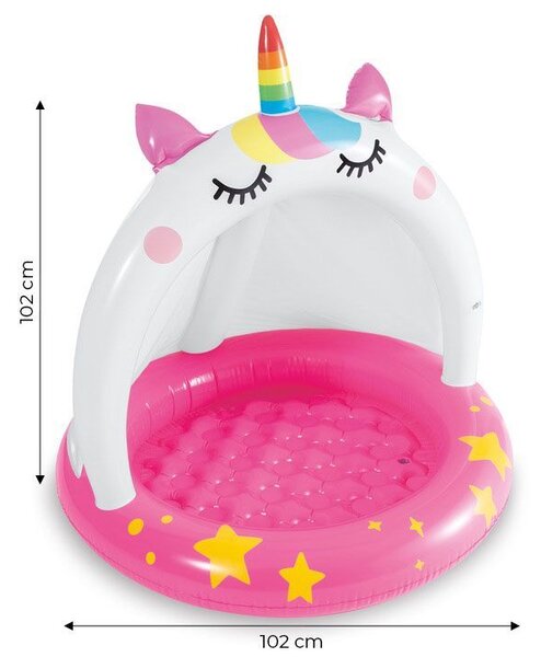 Piscina per bambini con tetto a unicorno