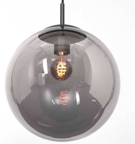 Steinhauer Lampada a sospensione in vetro Bollique, dimmerabile, Nero, Soggiorno / Sala da pranzo, Metallo, Lampada a sospensione