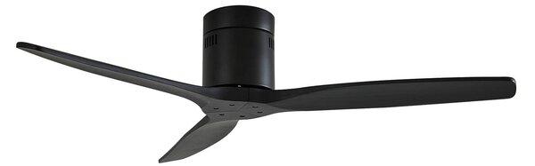 Ventilatore da soffitto Lucande Vindur, nero, DC, silenzioso Vindur, Nero, Soggiorno / Sala da pranzo, Metallo, Moderno