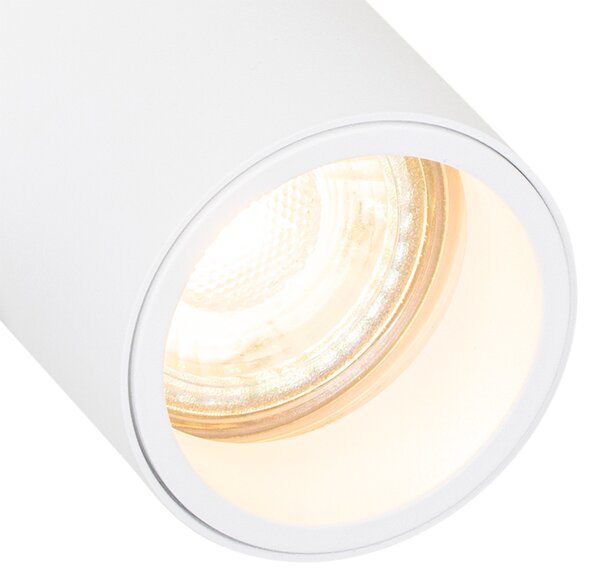 Faretto di design bianco 2 luci orientabile - Michael