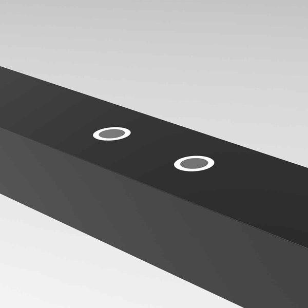 Steinhauer Lampada a sospensione Bande, up/down, nera, 120 cm, CCT, dimmer dimmerabile, Nero, Soggiorno / Sala da pranzo, Metallo, Moderno