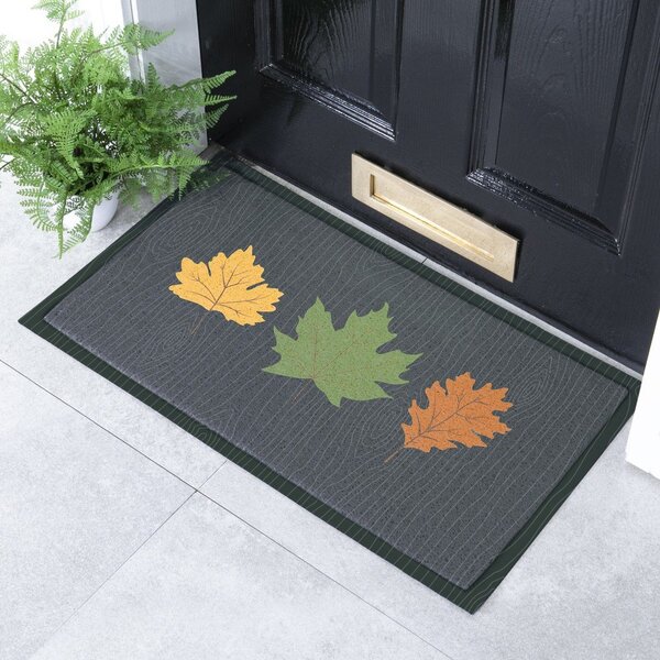 Zerbino 40x70 cm Autumn Leaves on Green – Artsy Doormats