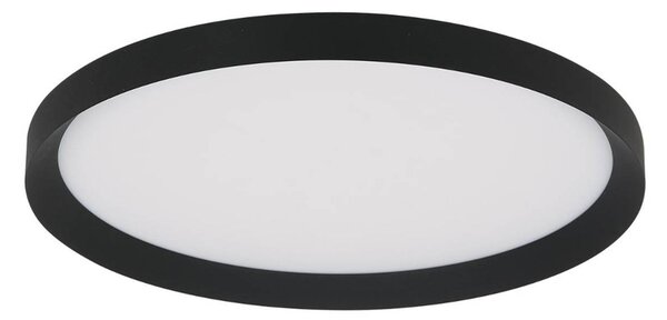 Steinhauer Plafoniera Flady LED, nera, Ø 50 cm, diretta/indiretta