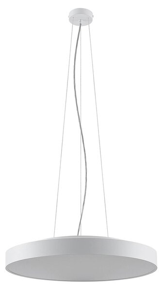 Lampada LED a sospensione Vanida, bianco, Ø 60 cm, su/giù Vanida Arcchio, dimmerabile, Bianco / Opale, Cucina, Alluminio, Moderno