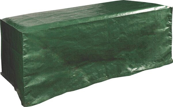 Telo Impermeabile 120x90x70cm in Poliestere per Tavoli Rettangolari da Giardino Bauer Verde