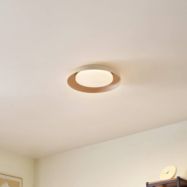 Plafoniera a LED Florie Lindby, Crema / Ambra, Soggiorno / Sala da pranzo, Plastica, Moderno, Plafoniera LED