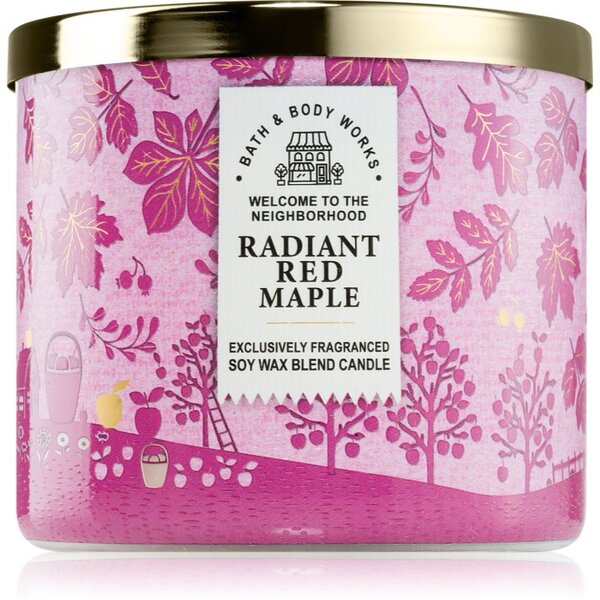 Bath & Body Works Radiant Red Maple candela profumata 411 g