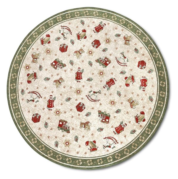 Tappeto rotondo verde natalizio in cotone ø 160 cm Toy's Delight Green Christmas - Villeroy&Boch