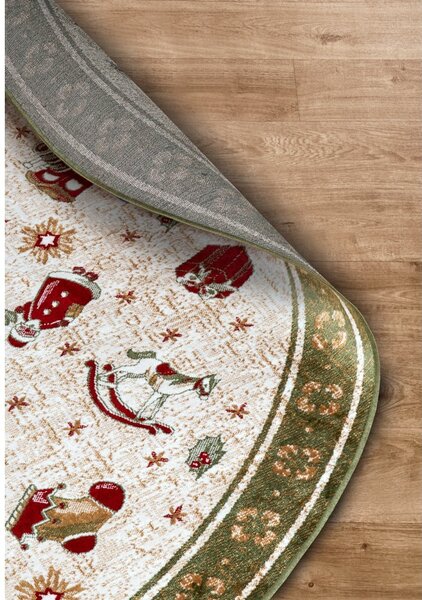 Tappeto rotondo verde natalizio in cotone ø 160 cm Toy's Delight Green Christmas - Villeroy&Boch