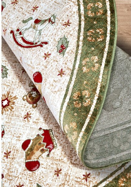 Tappeto rotondo verde natalizio in cotone ø 160 cm Toy's Delight Green Christmas - Villeroy&Boch