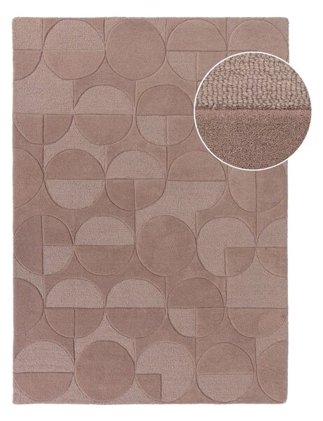 Tappeto in lana rosa 120x170 cm Gigi - Flair Rugs