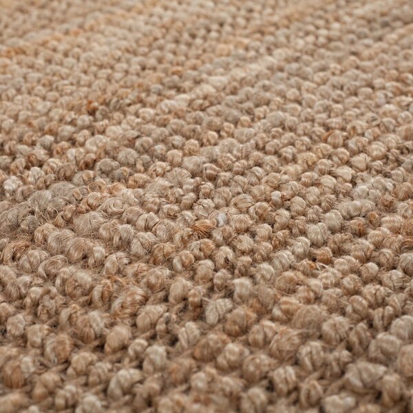 Passatoia di colore naturale in iuta tessuta a mano 60x150 cm Jute Boucle – Flair Rugs