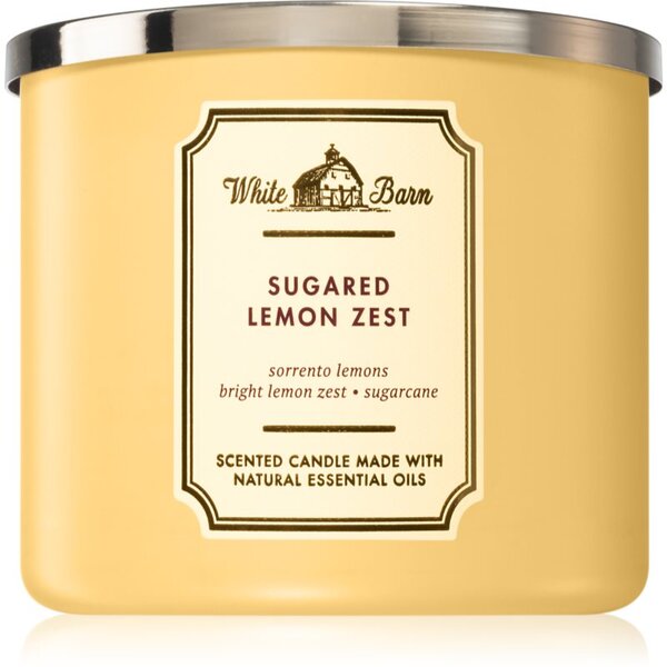 Bath & Body Works Sugared Lemon Zest candela profumata III. 411 g