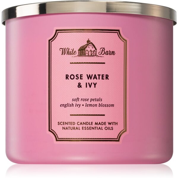 Bath & Body Works Rose Water & Ivy candela profumata 411 g