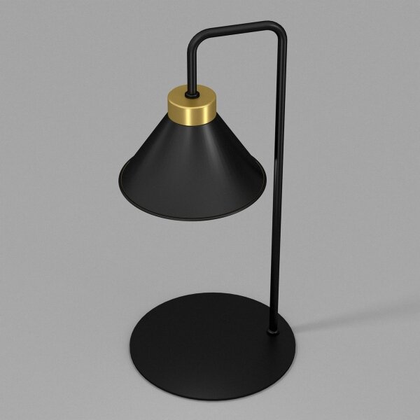 Lampada da tavolo DEMET 1xE27/15W/230V nero/oro