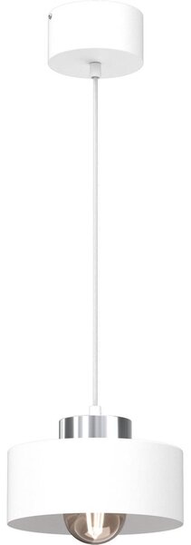 Lampadario a sospensione con filo MARTI 1xE27/15W/230V bianco/cromo