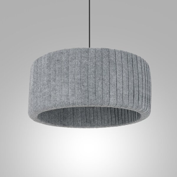 Lampadario a sospensione con filo SHADE 1xE27/15W/230V grigio