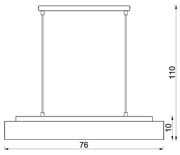 Lampadario a sospensione con filo MAISON 4xGU10/8W/230V marrone/quercia