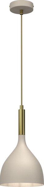 Lampadario a sospensione con filo NOAK 1xE27/15W/230V beige/oro
