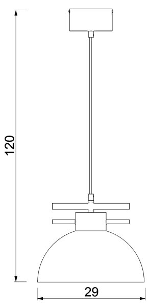 Lampadario a sospensione con filo ESTATE 1xE27/15W/230V blu