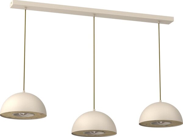 Lampadario a sospensione con filo ELGUND 3xE27/15W/230V beige