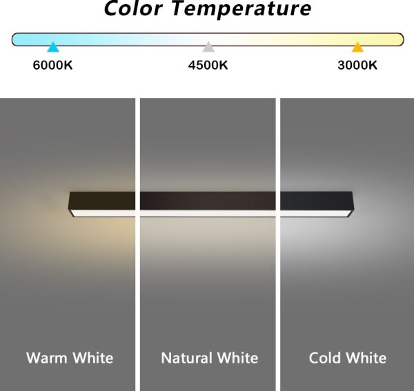Immax NEO 07255L - Luce LED dimmerabile LUNGO 20W/230V Wi-Fi Tuya nero + +TC