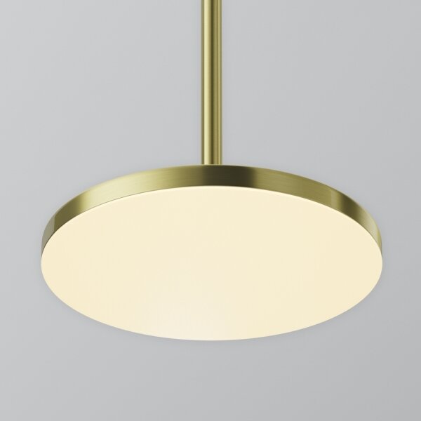 Maytoni P076PL-L12W3K-BS - Lampadario LED a sospensione con filo PLATO LED/12W/230V 3000K oro