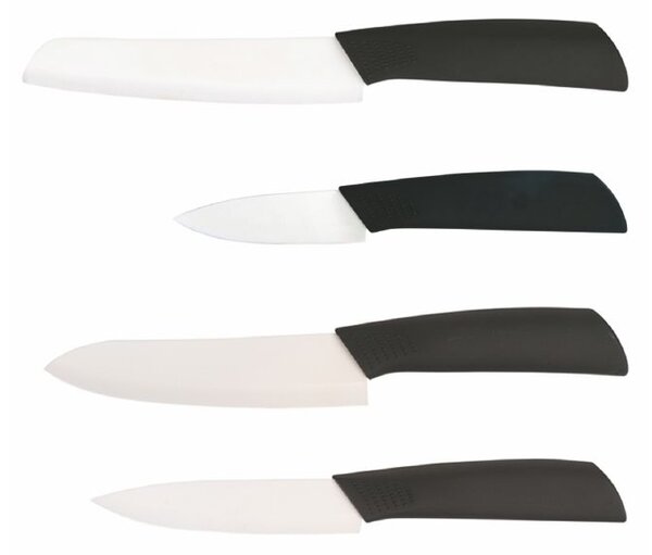 Coltelli Santoku in ceramica Set di 4 coltelli professionali con
