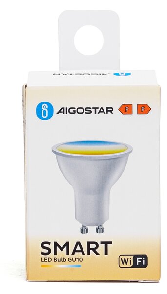 Faretto Led Smart GU10 6W WiFi CCT luce regolabile e dimmerabile Aigostar