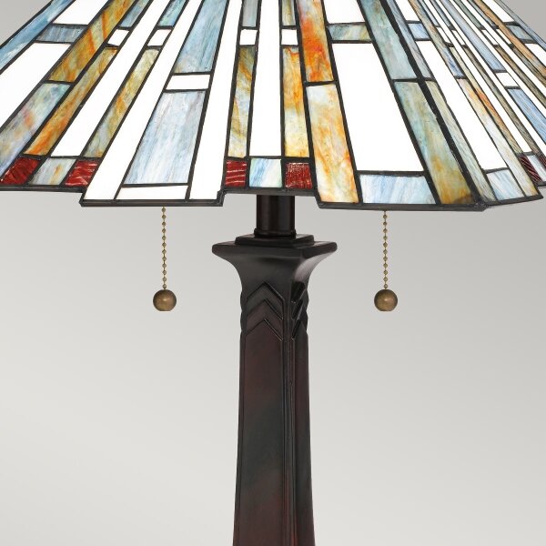 Quoizel QZ-MAYBECK-TL - Lampada da tavolo Tiffany MAYBECK 2xE27/60W/230V