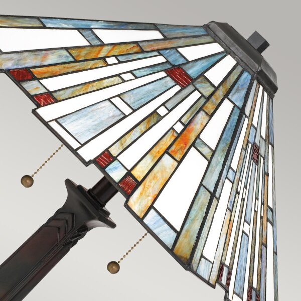 Quoizel QZ-MAYBECK-TL - Lampada da tavolo Tiffany MAYBECK 2xE27/60W/230V