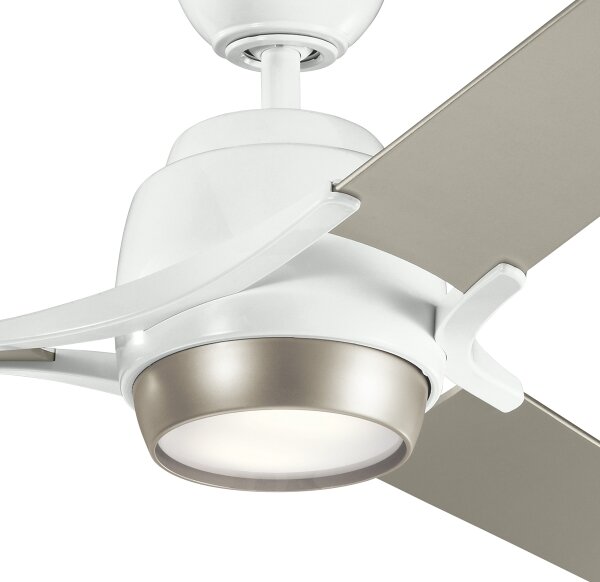 Kichler KLF-ZEUS-60-WHT-Ventilatore da soffitto dimmerabile a LED ZEUS LED/10W/230V + TC