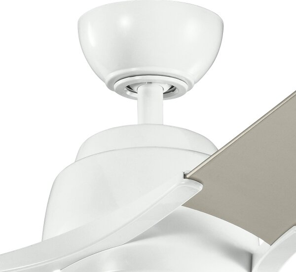 Kichler KLF-ZEUS-60-WHT-Ventilatore da soffitto dimmerabile a LED ZEUS LED/10W/230V + TC