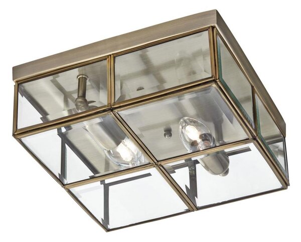 Searchlight 6769-26AB - Plafoniera FLUSH 2xE14/40W/230V verde