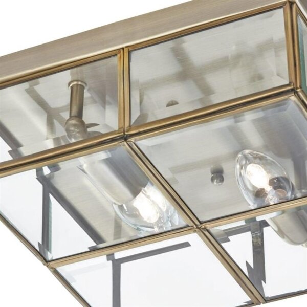 Searchlight 6769-26AB - Plafoniera FLUSH 2xE14/40W/230V verde