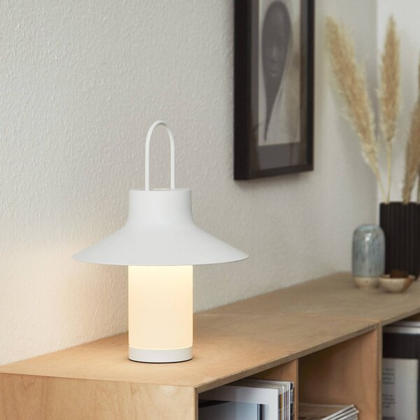 LOOM DESIGN Lampada da tavolo LED Shadow Large, bianca, IP65